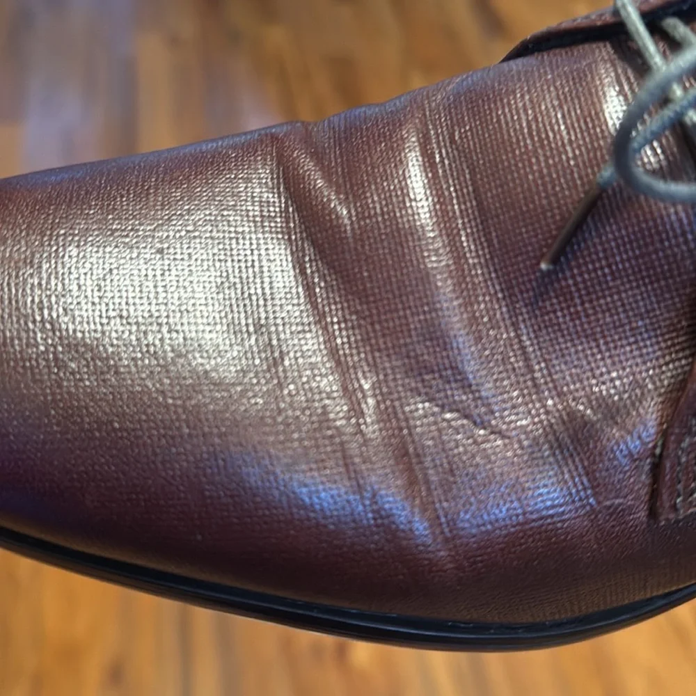 Red Tape Textured Leather Ankle Chukka Boots Men’s 9